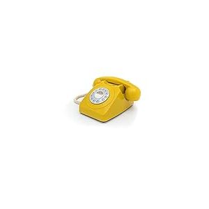Téléphone Bouton Poussoir GPO 746 Push Button Mustard