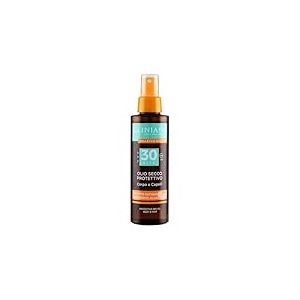 CLINIANS | Huile S&egrave;che Protectrice Corps et Cheveux SPF30, avec Vitamine E, huile d'Amande, Argan et Jojoba, 150mL