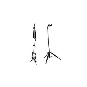 VEVOR Support de guitare sur pied, capacité de charge 33 lb/15 kg, porte guitares basses pliable avec hauteur réglable 900-1200 mm, support à trépied pour guitare acoustique électrique basse classique