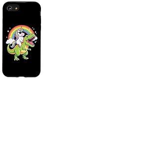 Licorne Chevauchant Un T-Rex Dinosaure Enfants Coque pour iPhone SE (2020) / 7/8
