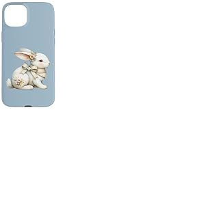 Illustration de Lapin Cottage Floral Coque pour iPhone 15 Plus