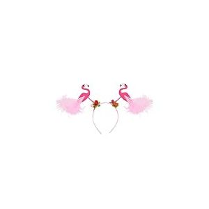 Widmann 68590 Serre-t&ecirc;te Flamant Rose Enterrement de Vie de Jeune Fille JGA Animal F&ecirc;te &agrave; th&egrave;me Carnaval Unisexe &ndash; Adulte Multicolore Taille Unique