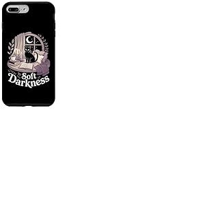 Soft Darkness Lune Mystique Nuit Chat Noir Goth Cozy Coque pour iPhone 7 Plus/8 Plus