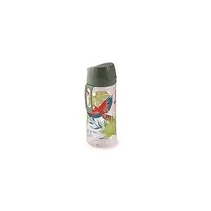 Snips Gourde Enfant| Décoration Toucan | Bouteille d' Eau pour Enfants | Tritan Renew | 0,50 l | 7 x 7 x 20 | Fabriqué en Italie | 0% BPA