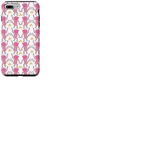 Singe Roller Rose Bleu drôle Lapin Rose Singe Coque pour iPhone 7 Plus/8 Plus