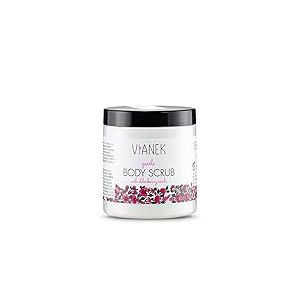 VIANEK Gommage corporel lissant Exfoliant corporel pour les boutons sur le dos et le corps, les peaux impures et les poils incarnés. Cosmétique naturel végétalien. Taille 265 g.