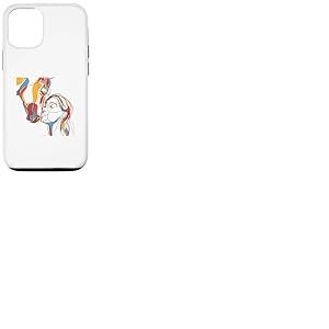 Coque pour iPhone 13 Artistique Fille Cheval Lineart Poney Cheval Equitation