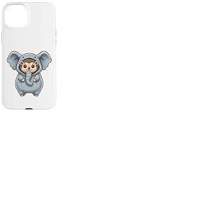 Costume de h&eacute;risson Mignon habill&eacute; en &eacute;l&eacute;phant Coque pour iPhone 15 Plus