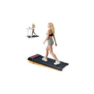AiQInu Tapis De Marche Inclinable 5%, Tapis De Course Silencieux, Walking Pad 2.5 CV, avec TéLéCommande, éCran LED Et Bluetooth, Adapté à Une Utilisation à Domicile Et Au Bureau, 2-6 Km/H