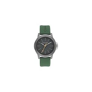 Calvin Klein Montre &agrave; Mouvement &agrave; Quartz Trois Aiguilles pour Homme Collection CK Reset avec Bracelet en Silicone Vert - 25200472
