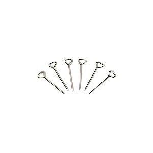 Exacompta - R&eacute;f. 14743E - Paquet de 500 &eacute;pingles &agrave; t&ecirc;te triangulaire - Hauteur 29 mm x largeur 6 mm - Pour tableau d'affichage, des points de rep&egrave;re, les itin&eacute;raires, calendriers - Couleur argent