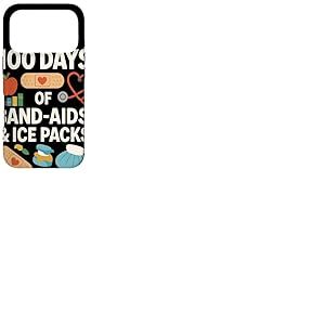 100 Days of Band Aids and Ice Packs Infirmi&egrave;re Scolaire Coque pour iPhone 17 Pro