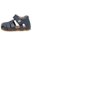 Falcotto ALBY-Sandales semi-fermée en cuir Marine 25