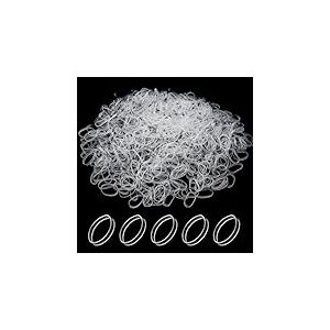 Vonsera 1500 Pièces Mini Elastique Cheveux, Petit Elastique Cheveux Fille Bebe, élastique Cheveux Caoutchouc Transparent pour les Cheveux des Enfants, Petites Dreadlocks, Coiffure de Mariage
