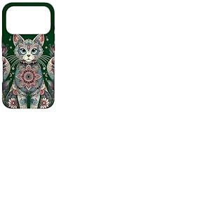 Mandala Mignon Chat Mandala Coque pour iPhone 17 Pro