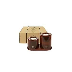 Spaas Boîte cadeau Delight Bougies Parfumées avec planche de décoration en bois - Nighttime Nostalgia
