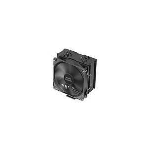 Watio Wave Ventilateur universel noir, 120 mm, faible bruit, 3 broches, idéal pour le refroidissement de PC ou d'appareils électriques