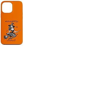 Halloween Sorcière volante Vibes Vilaines Vintage Rétro Pin Up Coque pour iPhone 13 Pro Max