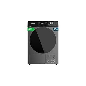 Cecotec Sèche-linge 10 kg Pompe à Chaleur Bolero Dresscode Dry 10350 Steel. 14 Programmes, Faible consommation, Séchage Automatique, Fonction Spa Care, Repassage Facile, 4 Niveaux d'Intensité