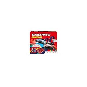SCALEXTRIC - Circuit Compact - Piste de Course complète - 2 Voitures et 2 télécommandes incluses - Échelle 1:43 (Set Grand Challenge)