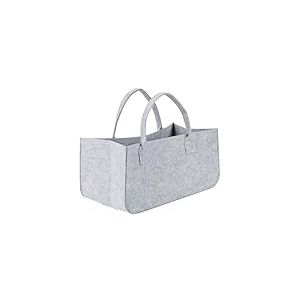 axentia Sac en feutre, gris, environ 50 x 26 x 25 cm