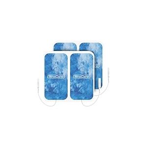 Électrodes TensCare Cool Relief 50x100 mm avec gel infusé de menthol et de lidocaïne pour un effet rafraîchissant et apaisant qui maximise le soulagement