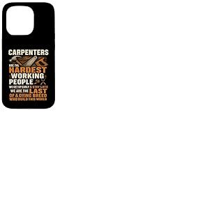 Équipe de construction de charpentier fière et travailleuse Coque pour iPhone 15 Pro