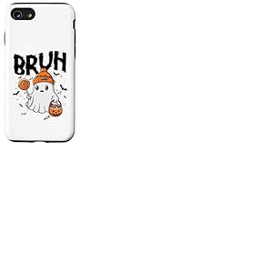 Bruh I Mean Boo Ghost Citrouille Batte Trick Or Treating Coque pour iPhone SE (2020) / 7/8