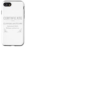 Certificat Cliffside Bootcamp &mdash; &Eacute;dition Party & Vegas 2025 Coque pour iPhone SE (2020) / 7/8