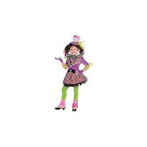 amscan 847887 Costume de Chapelier Fou Sassy Little Girl | Taille L (12-14) | 8 pi&egrave;ces