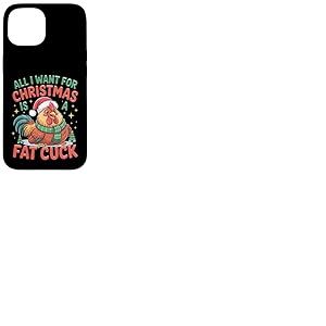 Chapeau de P&egrave;re No&euml;l Amusant de Dessin anim&eacute; Coq Coque pour iPhone 15