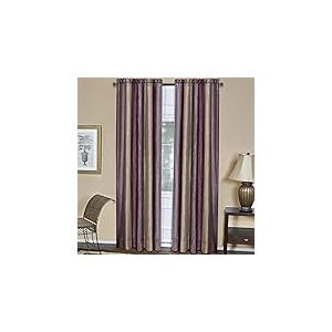 Achim Home Decor Rideau de fenêtre semi-transparent filtrant la lumière – 213 cm de long et 127 cm de large – Aubergine – Rideaux en polyester doux filtrant la lumière pour chambre à coucher, salon et