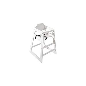 Bolero Chaise haute en bois blanche Bolero, Blanc antique, 754(H) 500(L) x 505(P)mm, En h&ecirc;tre, DL833