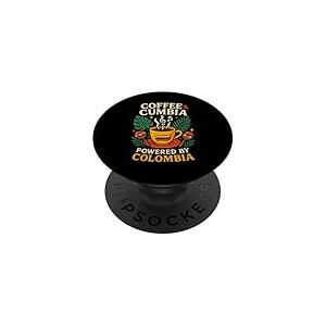 Drapeau Colombie Café Garçons Filles Colombian Gear Drapeau Columbia PopSockets PopGrip Adhésif