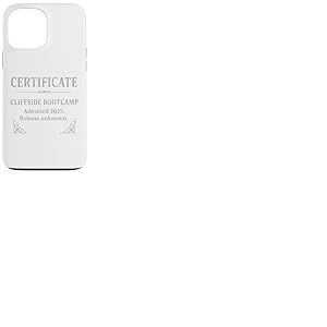 Certificat Cliffside Bootcamp &mdash; &Eacute;dition Party & Vegas 2025 Coque pour iPhone 13 Pro Max
