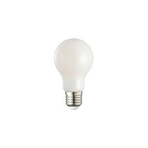 Eglo Lot de 3 ampoules LED E27 verre dépoli, lampe à économie d'énergie classe énergétique A, 7,2 watts, 1521 lumens, éclairage blanc chaud, 2700 kelvins, A60, blanc opaque, Ø 6 cm