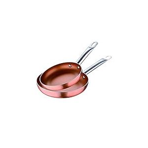 San Ignacio Professional Chef Copper Plus Set de poêles en aluminium pressé pour induction 20 et 24 cm