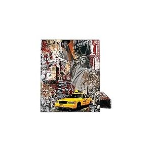 Grafopl&aacute;s 88142646 Classeur &agrave; anneaux A4 4 anneaux mixtes 25 mm Collection Grunge Cities, New York, certifi&eacute; FSC