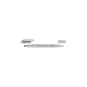 Pentel illumina Flex SLW11P Surligneur bi-pointe pastel, Gris, Lot de 10