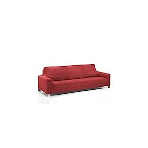 Martina Home Daytona Housse de canapé Super élastique Multi Adaptable, Polyester Coton, Rouge, 4 Places