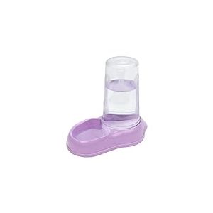 Ferplast Distributeur de Nourriture ou d'eau pour Chiens et Chats, Distributeur de Nourriture sèche et Eau de 3 Litre, Fond antidérapant, 20 x 33,5 x h 31 cm, Lilas