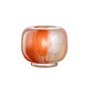 LEONARDO HOME Cipria Due 047505 Vase décoratif avec dégradé de Couleur - Diamètre : 6,1 cm - Design Artistique pour Le Salon - Vase en Verre pour Bouquets de Fleurs - Hauteur : 11 cm - Multicolore