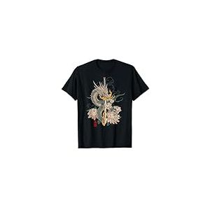 Dragon japonais Katana Samouraï Esthétique Mythique Art T-Shirt
