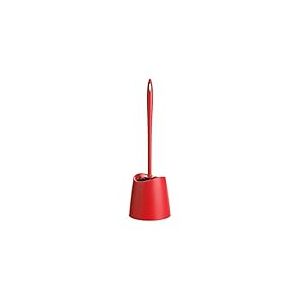 TATAY Brosse Toilettes WC | Matériaux Résistants | Design Moderne | Brosse Fixe et Durable pour Hygiène Parfaite | Plusieurs Couleurs Disponibles | 12 x 12 x 38 cm – Rouge
