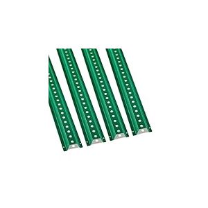 VEVOR Poteau pour Panneau de Signalisation 244 cm, Support pour Panneau de Signalisation Lot de 4, Poteau pour Porte-Affiche Profilé en U, pour Indiquer la Route, Sécurité Routière Parking, Vert