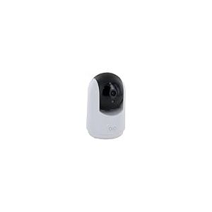 Caméra de surveillance Wi-Fi intérieure HD rotative - 128Go - Blanc et Noir - Chacon