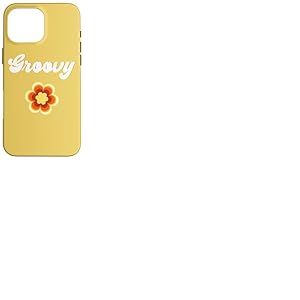 Fleur r&eacute;tro Groovy Coque pour iPhone 16 Pro Max