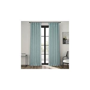 HPD Half Price Drapes BOCH-LN185-P Rideaux occultants en Faux Lin pour Chambre &agrave; Coucher (1 Panneau), 127 x 274 cm, Chardon de mer
