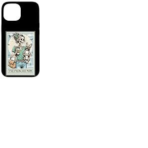 Le bouledogue français maman squelette saison effrayante Halloween Coque pour iPhone 15