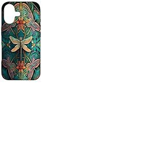 Libellule Mandala Fractale Géométrique Fleurs Abstraites Coque pour iPhone 17